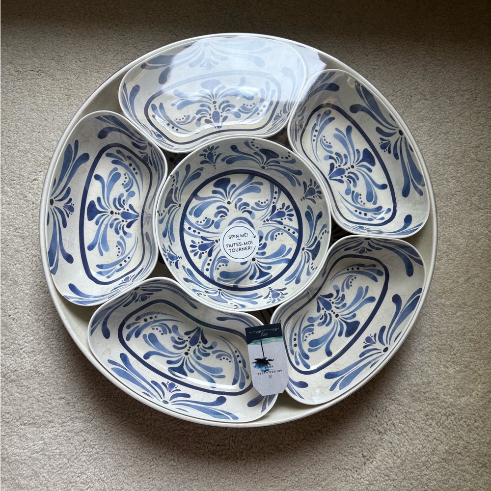 Melamine Lazy Susan serving tray